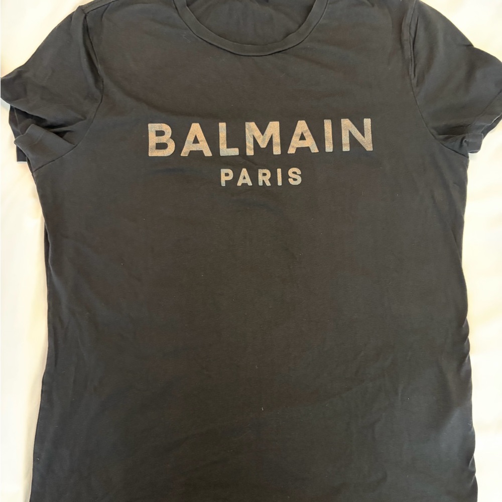 Balmain Logo Tee Black